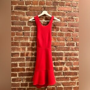 Zara Woman Red Skater Dress